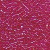 5 g 11/0 Delicas, Hot Pink Lined Crystal AB