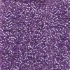 5 g 11/0 Delicas, Sparkling Purple Lined Crystal AB