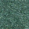 5 g 11/0 Delica, Forest Green Lined Opal AB