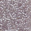 5 g 11/0 Delicas, Sparkling Pewter Lined Light Tea Rose AB