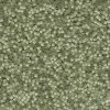 5 g 11/0 Delicas, Dyed Pale Lime Silk Satin