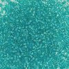 5 g 11/0 Delicas, Fancy Lined Teal Green