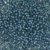 5 g 11/0 Delicas, Fancy Lined Teal Dark Blue