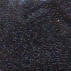 5 g 11/0 Delica, Lined Dark Grey AB