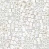 2 g 11/0 Delicas, Sterling Silverplated Frosted OBS Innehller N