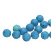 20 st Runda 8 mm, Lava Etched Turquoise Green/Blue