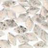30 st Gemduo, 5 x 8 mm, Silver Splash Chalk