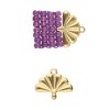 2 st Cymbal Sitia, Gold Plated