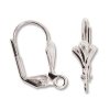 4 par Brisyrer , Royal flower, 14,5x16 mm, Silverplterade