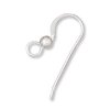 1 par Sterlingsilver ronkrokar med 3 mm prla, 21 mm