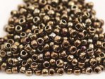  10 g 8/0 TOHO Seedbeads, Metallic Iris Brown 