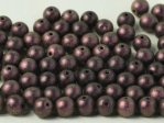  100 st runda, 3 mm, Polychrome Dark Violet 