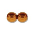  120 st 4 mm runda glasprlor i prlemor, Burnt Orange 