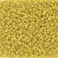  10 g 15/0 Seedbeads, Frosted Opaque Glaze Rainbow Yellow 