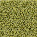  10 g 15/0 Seedbeads, Frosted Opaque Glaze Rainbow Olive 
