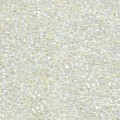  10 g 15/0 Seed Beads, Gilt Lined White Opal 