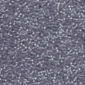  10 g 11/0 Seedbeads , Sparkling Pewter Lined Crystal 