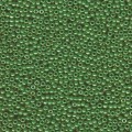  10 g 11/0 Seed Beads, Opaque Jade Green Luster 