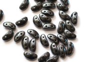 25 st Mobyduo, 3x8 mm, Jet Hematite