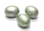 1 st Paper Mache Olive, 24x18 mm, Jeansblue