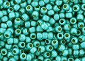 10 g 11/0 TOHO Seedbeads, PF-Frosted Galvanized Turquoise
