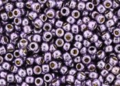 10 g 11/0 TOHO Seedbeads, PF Galvanized Pale Lilac