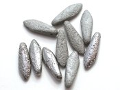 10 st dagger, 5 x 16 mm, Crystal Etched Chrome Full