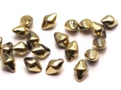 20 st Spiky Button, 4,5 x 6,5 mm, Jet Amber Full