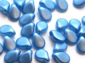 50 st pip, 5x7 mm, Alabaster Pastel Turquoise