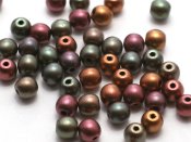 50 st runda, 4 mm, Purple Iris Gold