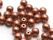 50 st runda, 4 mm, Vintage Copper