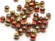 50 st runda, 4 mm, Crystal California Gold Rush
