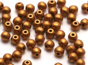100 st runda, 3 mm, Brass Gold