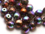 30 st runda, 6 mm, Crystal Glittery Bronze