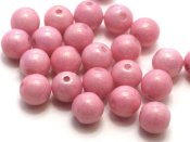 30 st runda, 6 mm, Chalk White Lila Luster