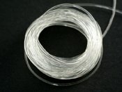5 meter elastisk rund trd, 0,8 mm tjock, Clear