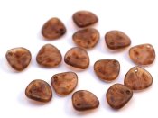 1 st Rosepetal 8 x 7 mm, Rosaline-Copper Picasso