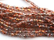 50 st Firepolished 2 mm, Crystal Sunset