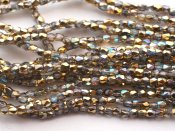 50 st Firepolished 2 mm, Crystal Golden Rainbow