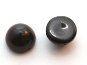 1 st Dome Bead 12 x 7 mm, Jet