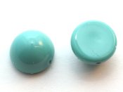 1 st Dome Bead 12 x 7 mm, Turquoise Blue