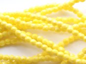 50 st Firepolished 2,5 mm, Matte Luster Iris - Custard