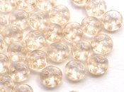 30 st Czechmates QuadraLentils, 6x2 mm, Luster - Transparent Cha