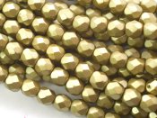 50 st Firepolished, 4 mm, Alabaster Pastel Lime