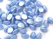 50 st Pinch beads, 5 mm, Alabaster Pastel Light Sapphire