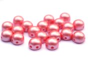 10 st 2-hls cabochoner, 6 mm, Pastel Light Coral
