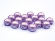 10 st 2-h�ls cabochoner, 6 mm, Pastel Light Rose