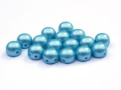 10 st 2-hls cabochoner, 6 mm, Pastel Aqua