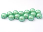 10 st 2-hls cabochoner, 6 mm, Pastel Light Green