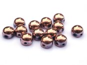 10 st 2-hls cabochoner, 6 mm, Jet Capri Gold Full